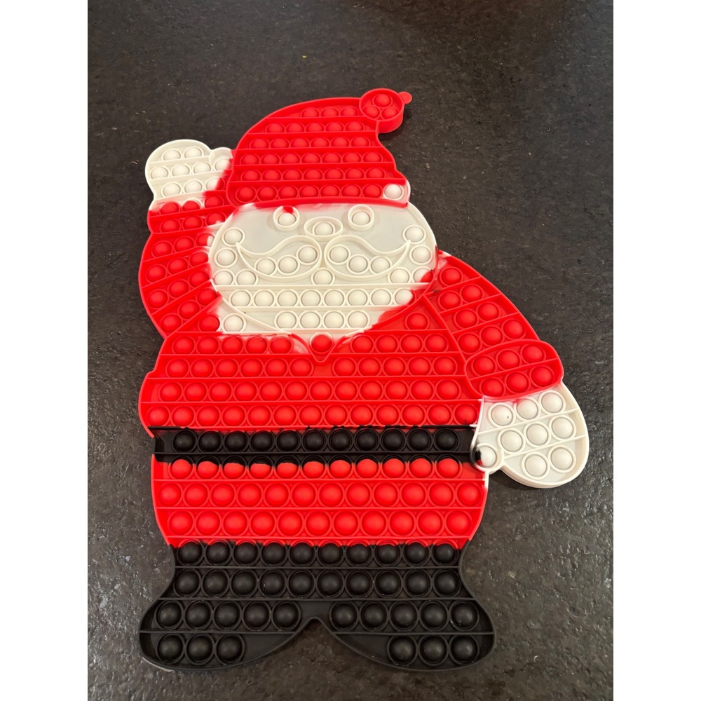 Jumbo Santa Claus Silicone Fidget Pop Toy Christmas Sensory Stress Relief 21in